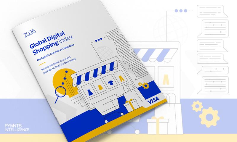 PYMNTS Intelligence report page on the 48% AI-shopping-research finding