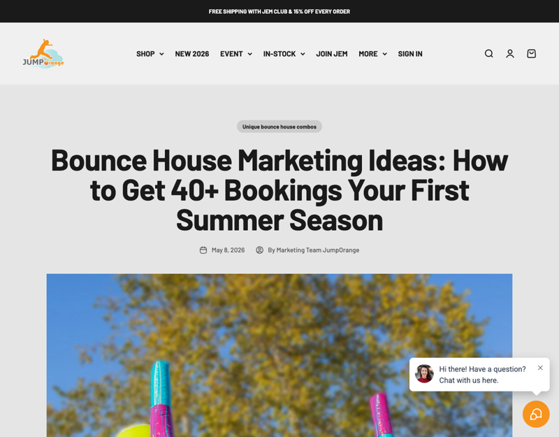 Bounce-house marketing ideas for filling a summer booking calendar