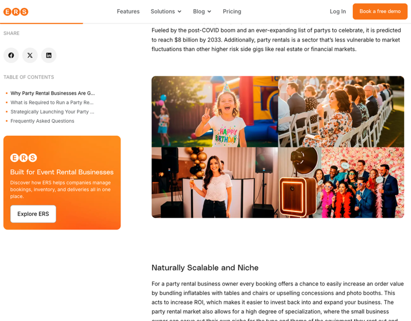 Party-rental marketing and online-booking best practices for 2026