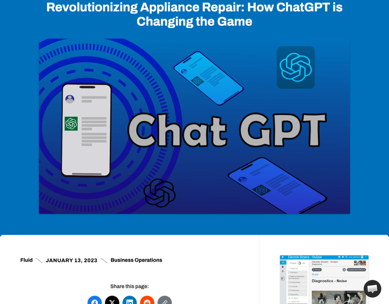 Comment ChatGPT change la réparation d’électroménager — pour la comm et la fiche, pas le diagnostic