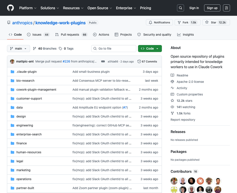 Anthropic’s open-source plugin repository on GitHub