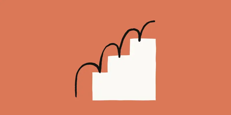 Anthropic’s brand icon for the Claude for Financial Advisors launch — a stylized staircase graphic.