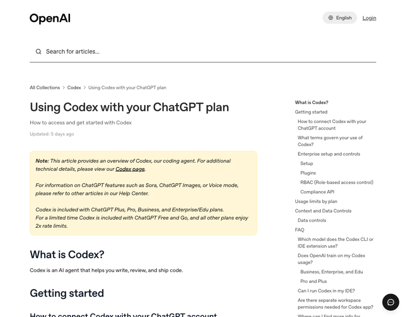 OpenAI Help Center article explaining how Codex follows the same admin controls and plan-level toggles as Codex Local and Codex Cloud — the document corporate IT teams need before turning the mobile pairing on.
