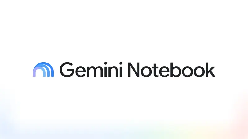 The new Gemini Notebook name and logo, from Google’s announcement