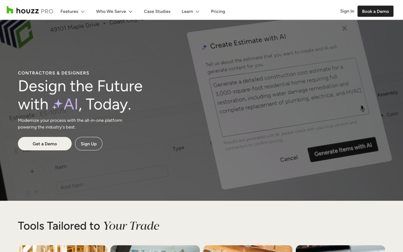 Houzz Pro and the Haute Design Network — two of the structured profile platforms that AI engines preferentially cite when answering UHNW design queries
