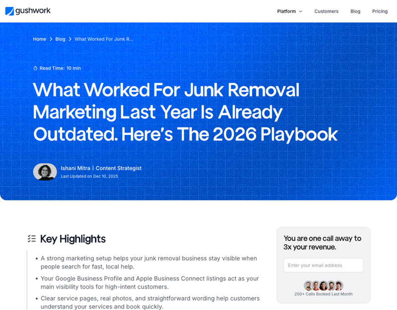 Marketing a junk removal business for the AI-search era
