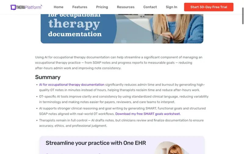Documentation is one of the biggest time sinks in occupational therapy practice